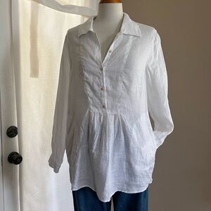 COPY - Lilly Pulitzer 100% Linen Palm Shores Tunic With Pockets